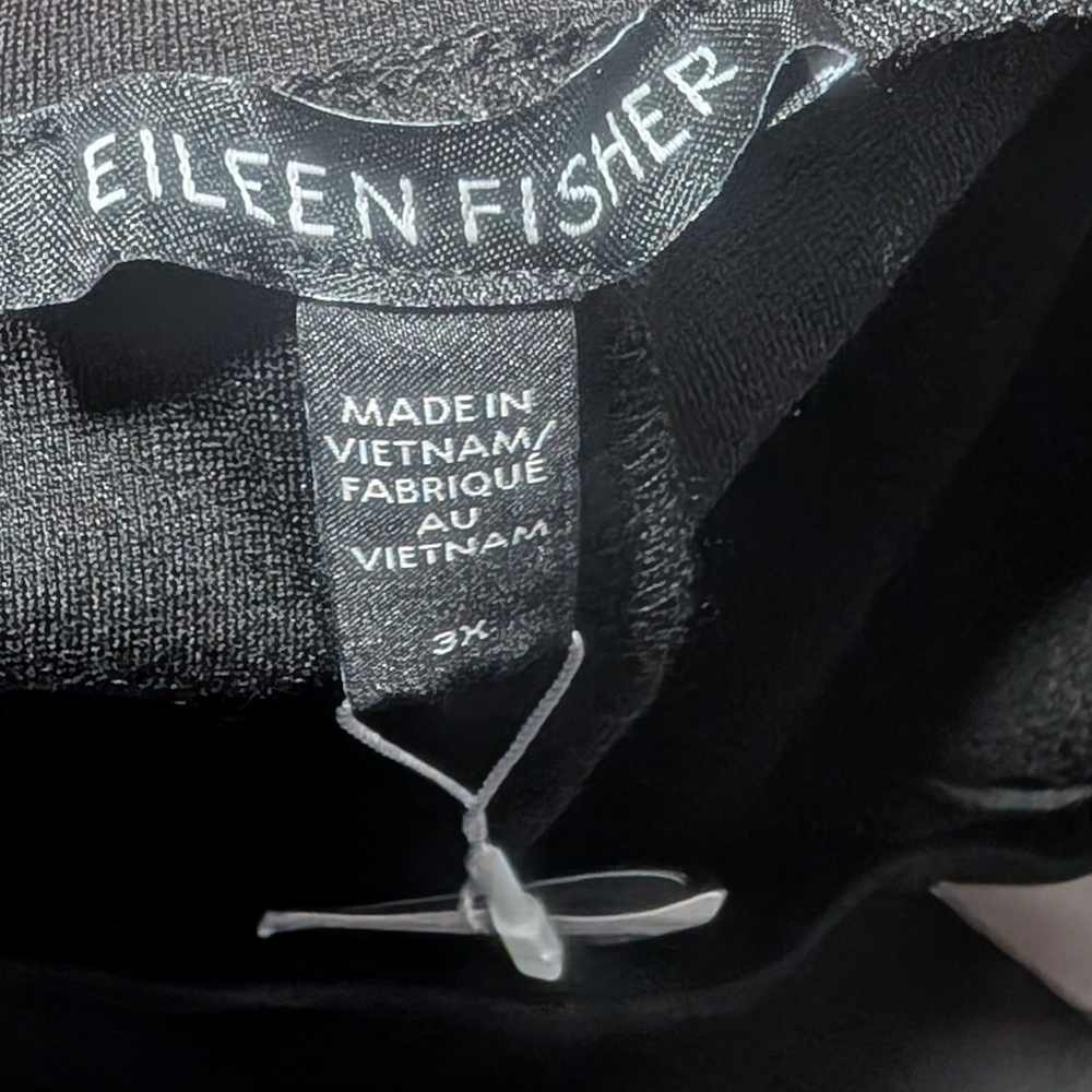 Eileen Fisher | Washable Flex Ponte Pintuck Pant In Black - Picture 8 of 14
